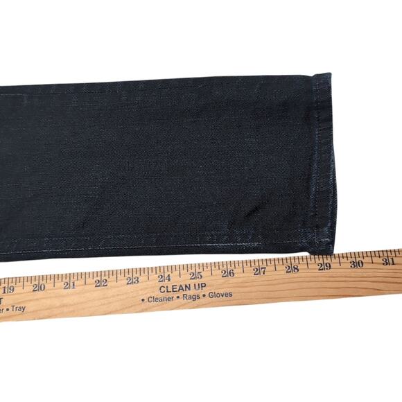 Nudie Jeans Thin Finn Mens 32x32 Measure 31x29.5 Dark Ultra Indigo Coated Italy - Picture 16 of 16